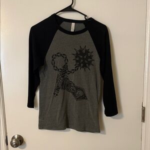Bella Canvas Black and Gray Long Sleeve Tee